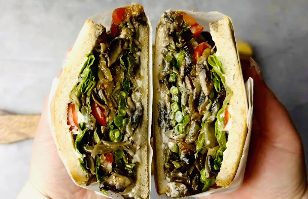 Vegan Mushroom Sandwich